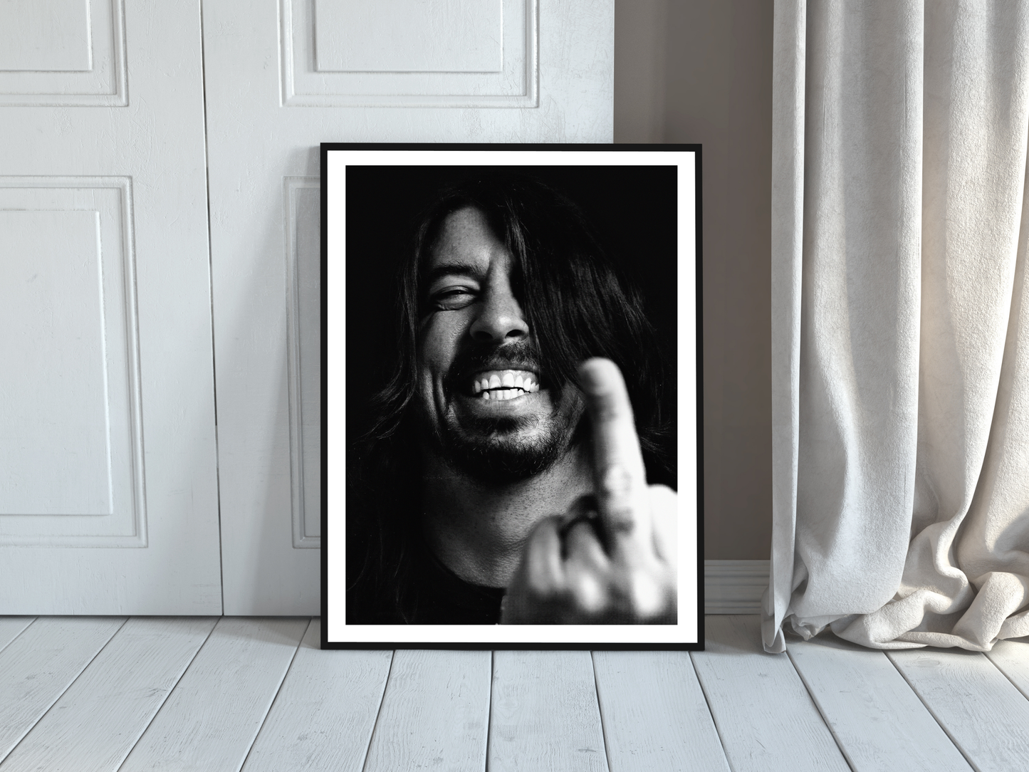 Dave Grohl Rock and Roll Rebellious Portrait Digital Download