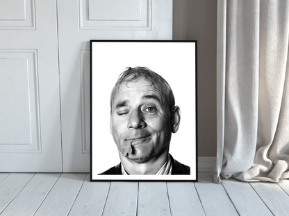 Bill Murray Quirky Black and White Portrait Comedy Legend Digital Download