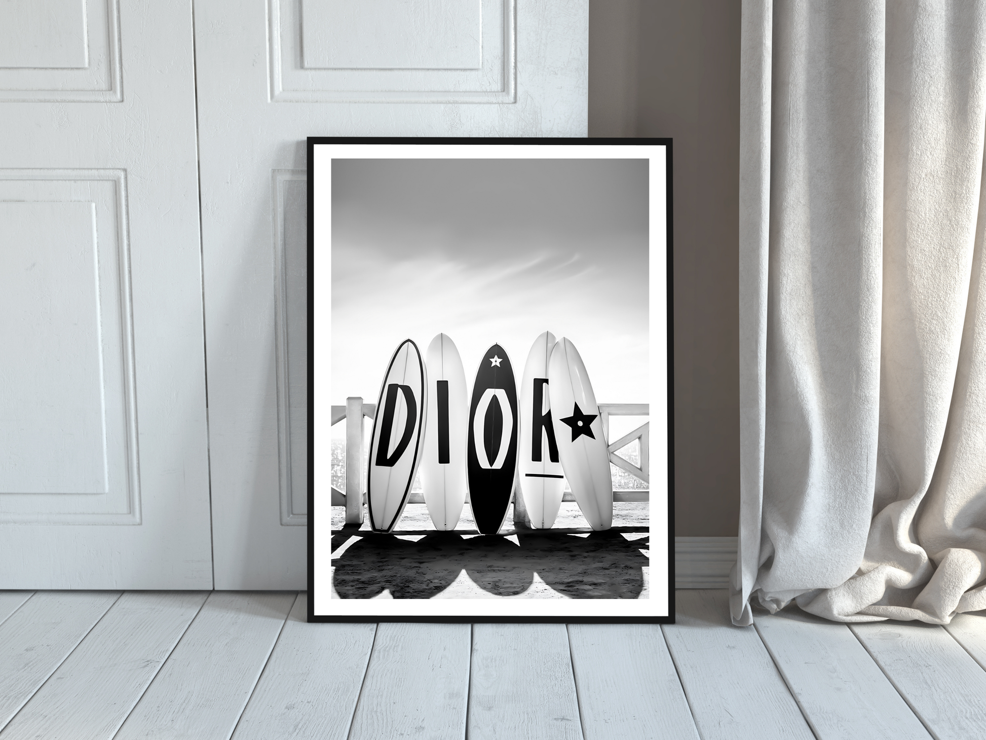 Dior Surfboards Fashion Poster Luxury Brand Wall Art Digital Download