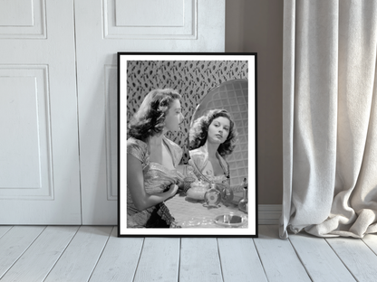Ava Gardner Hollywood Glamour Vanity Portrait Vintage Wall Art Digital Download