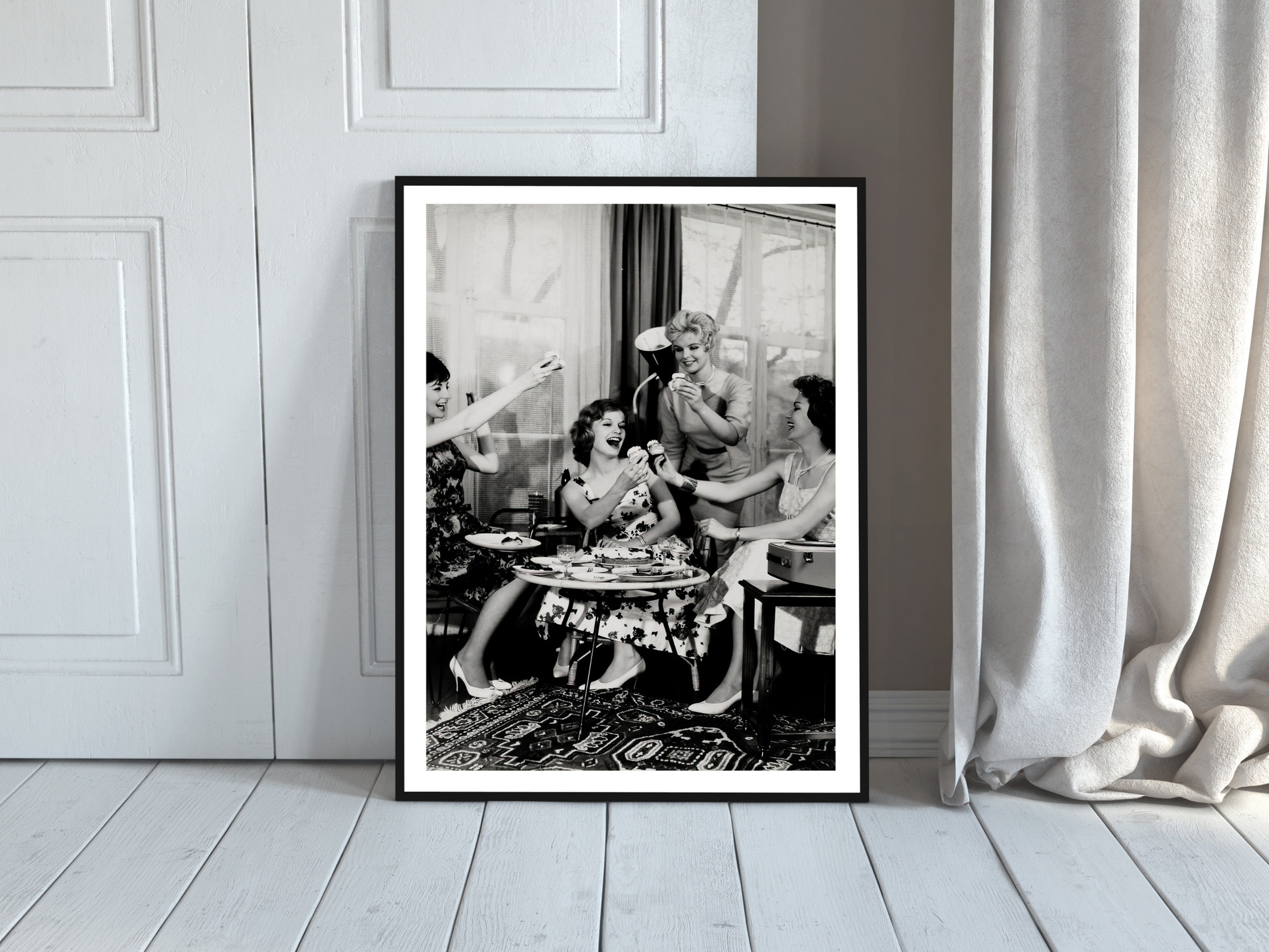 1950s Vintage House Party Women Celebration Retro Lifestyle Digital Download