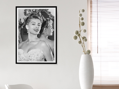 Sophia Loren Vintage Hollywood Glamour Portrait Poster Digital Download