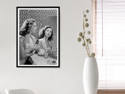 Ava Gardner Hollywood Glamour Vanity Portrait Vintage Wall Art Digital Download