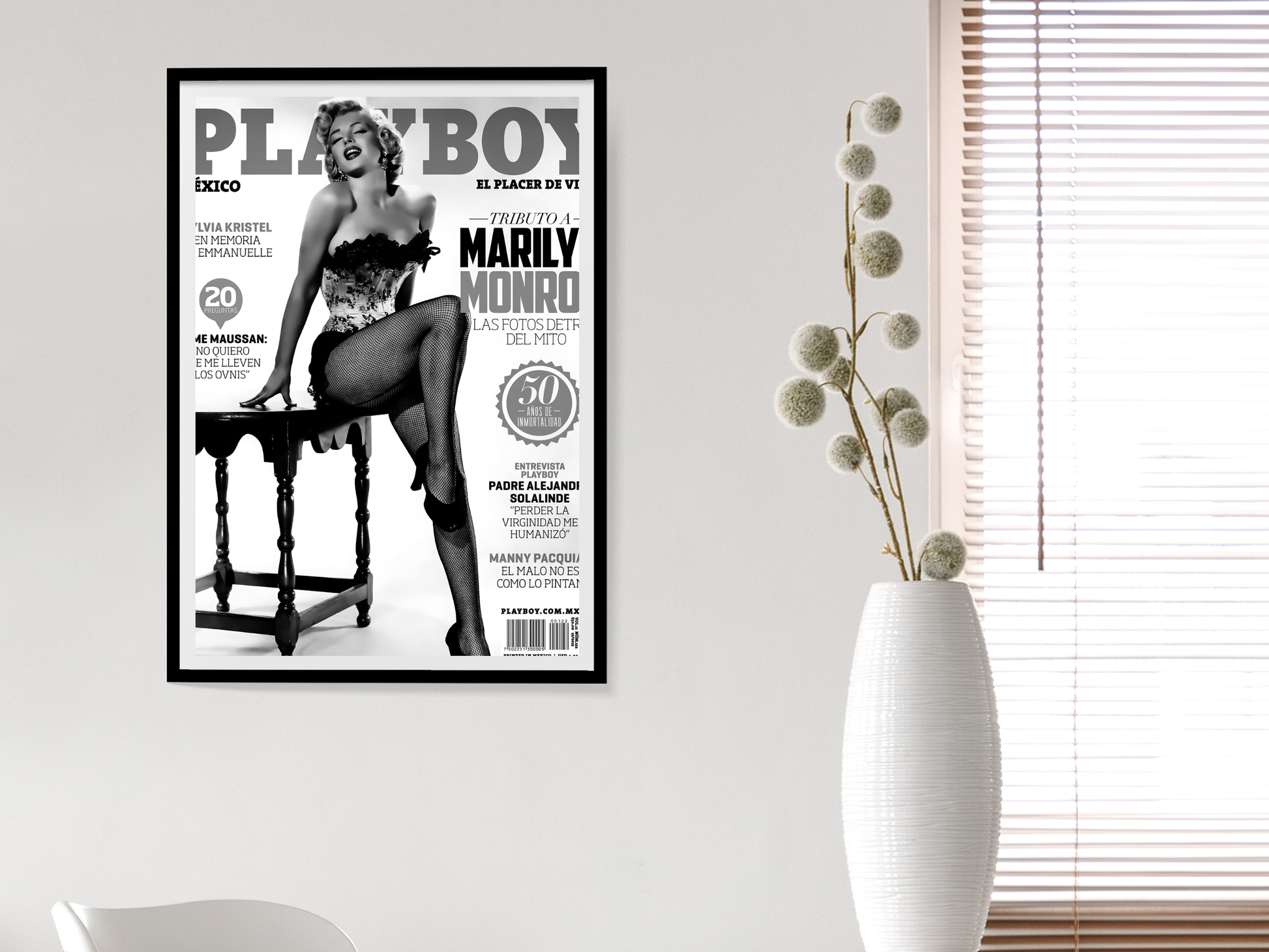 Marilyn Monroe Playboy Magazine Tribute Vintage Cover Art Digital Download