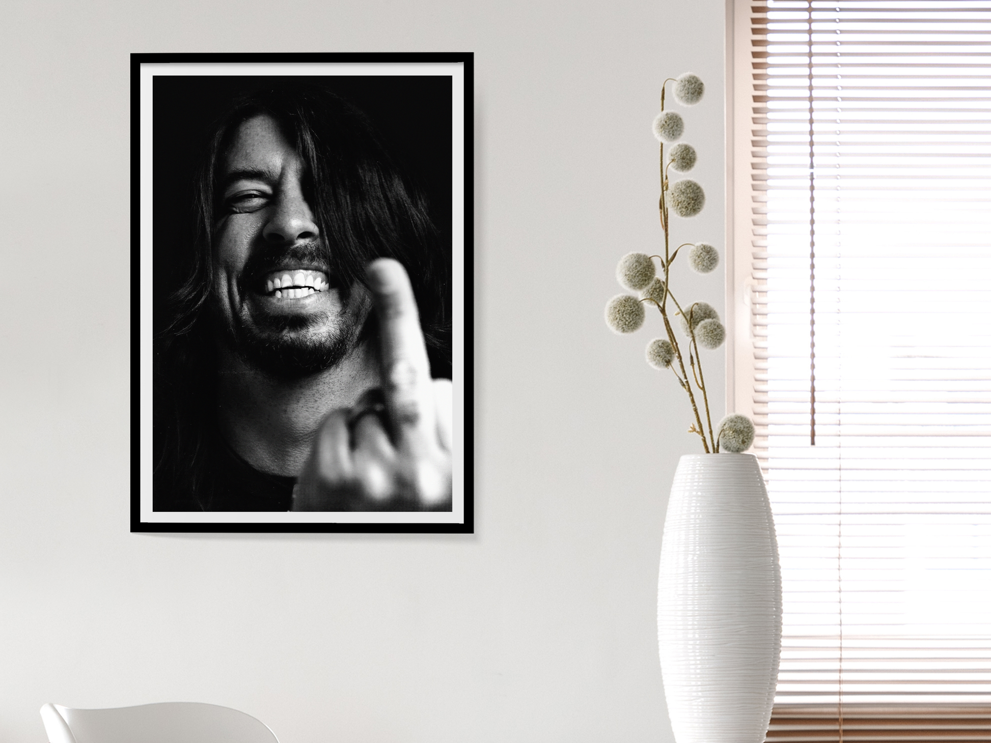 Dave Grohl Rock and Roll Rebellious Portrait Digital Download