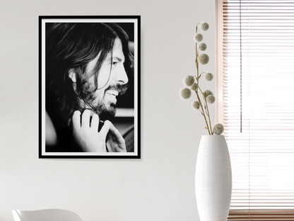 Dave Grohl Black and White Candid Rock Portrait Digital Download