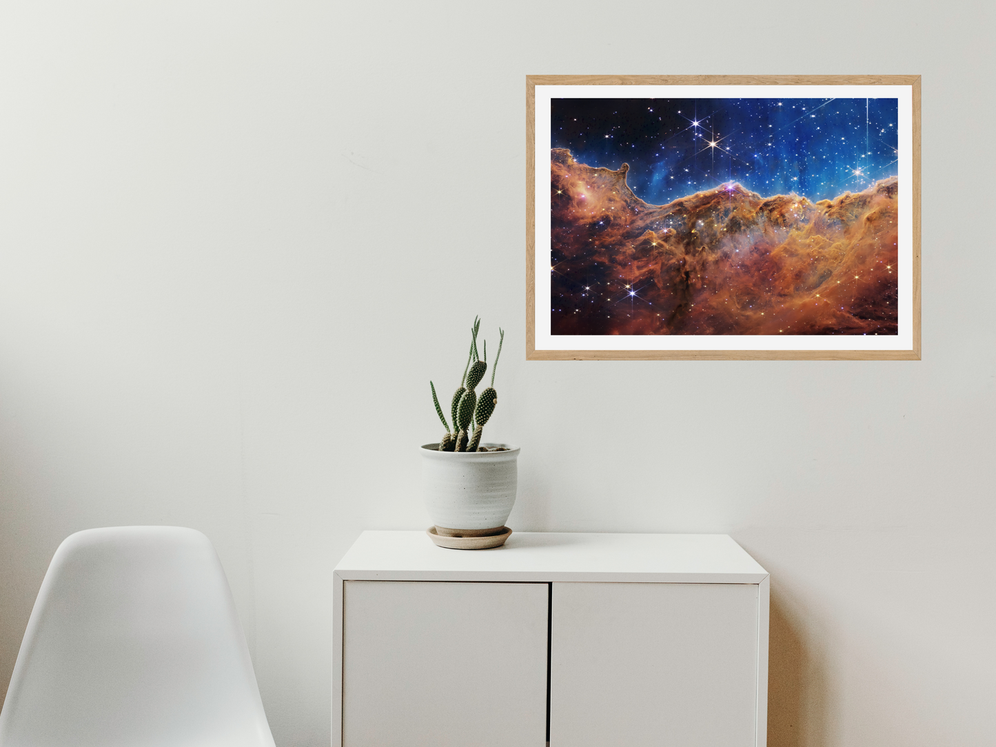 NASA James Webb Space Telescope Carina Nebula Cosmic Starfield Digital Download