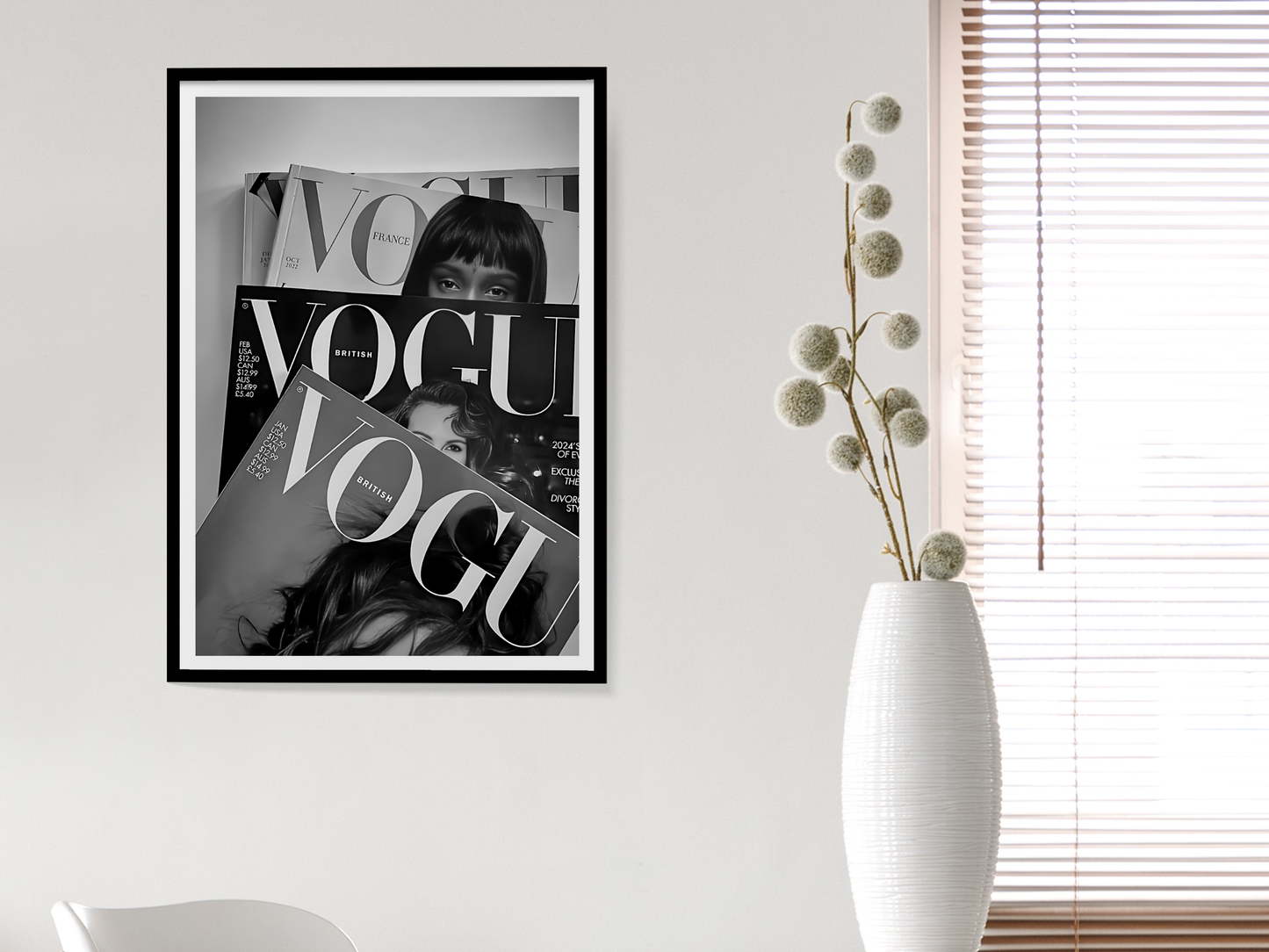 Vogue Magazine Covers Fashion Photography Wall Art Digital Download