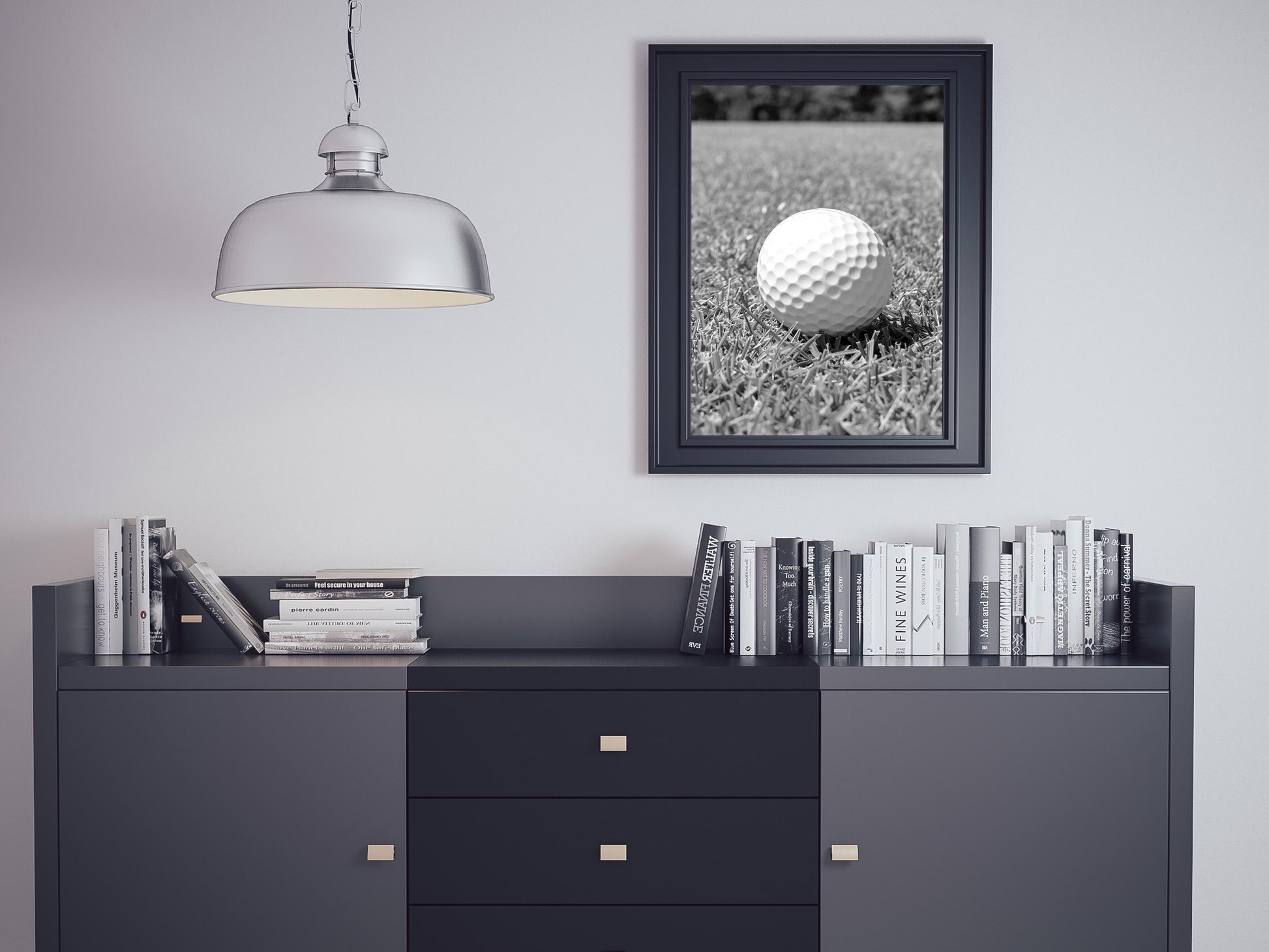 Golf Ball Print, Black and White Vintage Golf Poster, Printable Sports Wall Art, Digital Download, Gift for Golf Lovers