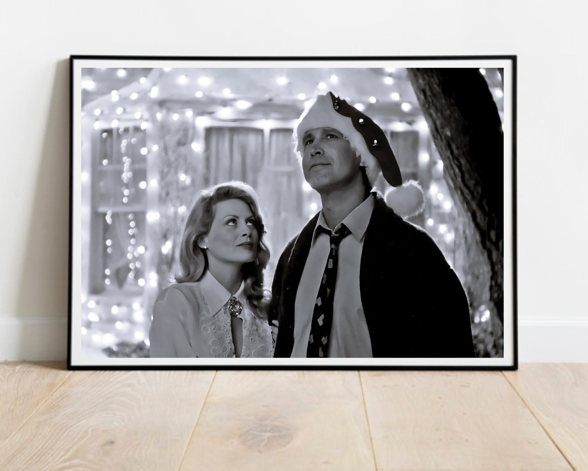 christmas vacation movie poster chevy chase black and white photo printable christmas wall art shitters full poster digital download printable wall art poster, digital download
