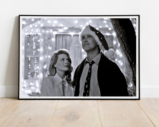 christmas vacation movie poster chevy chase black and white photo printable christmas wall art shitters full poster digital download printable wall art poster, digital download