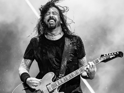 Dave Grohl Live Guitar Performance Rock Music Poster Digital Download