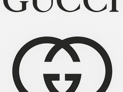 Gucci Logo Black and White Minimalist Luxury Wall Art Digital Download