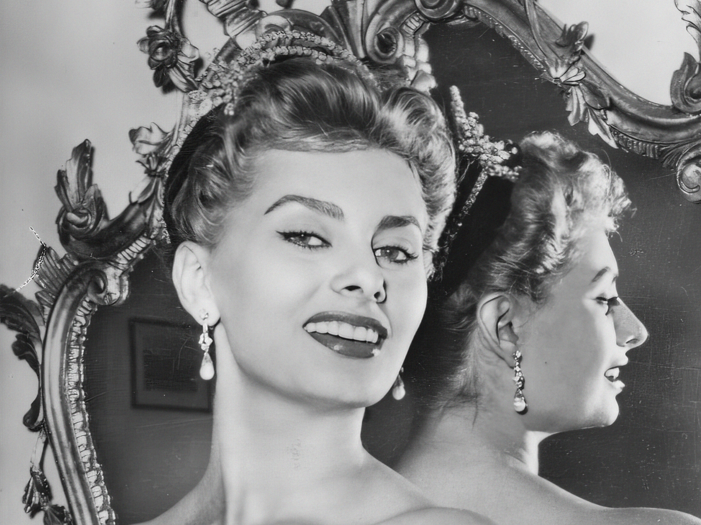 Sophia Loren Vintage Hollywood Glamour Portrait Poster Digital Download