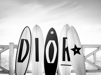 Dior Surfboards Fashion Poster Luxury Brand Wall Art Digital Download