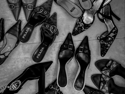 Prada Gucci Fendi Designer Heels Luxury Fashion Poster Digital Download