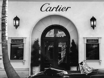 Cartier Boutique Poster Luxury Storefront Classic Car Wall Art Digital Download