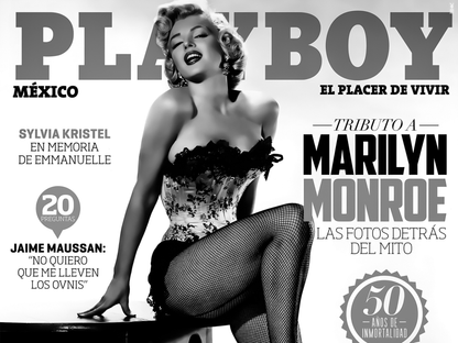 Marilyn Monroe Playboy Magazine Tribute Vintage Cover Art Digital Download