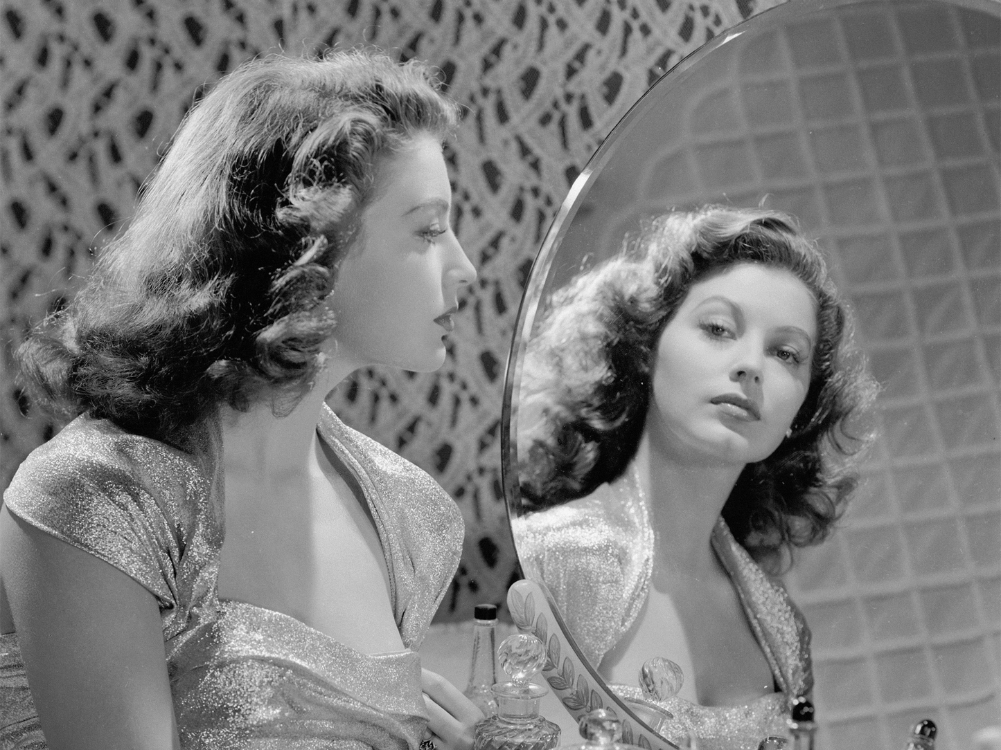 Ava Gardner Hollywood Glamour Vanity Portrait Vintage Wall Art Digital Download