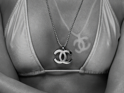 Chanel Logo Necklace Bikini Fashion Photography Poster Digital Download