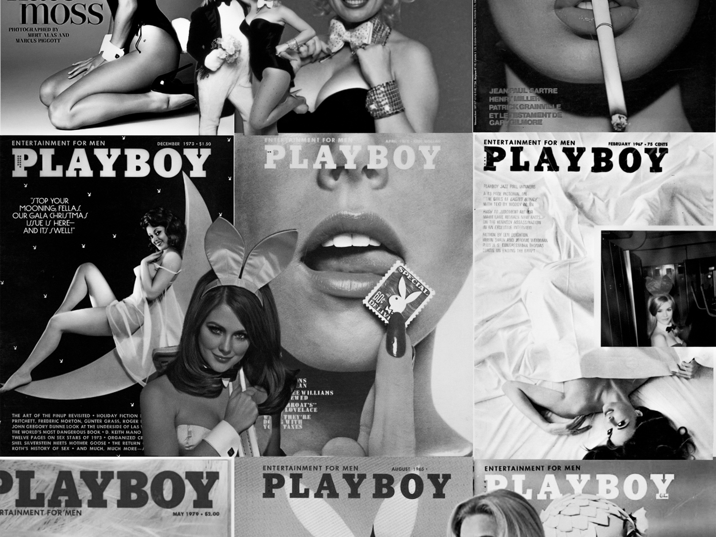 Playboy Magazine Covers Poster Kate Moss Marilyn Monroe Wall Art Digital Download