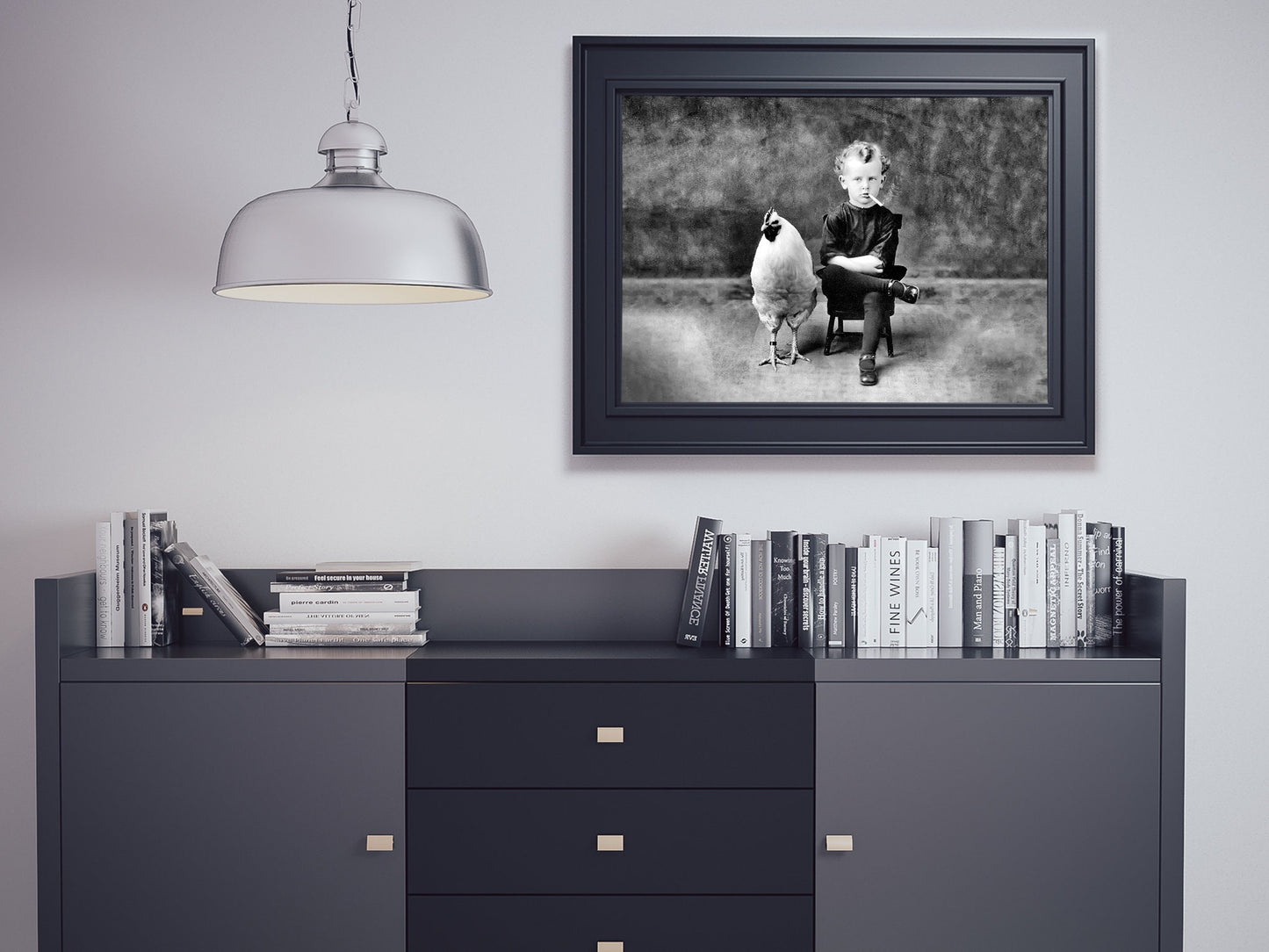 Smoking Boy with Chicken Print, Black and White, Vintage Photography, Quirky Bathroom Wall Art, Rare Prints, Digital Download, Funny Poster