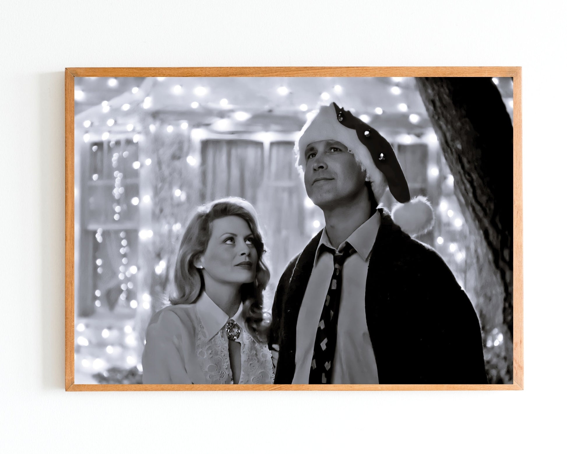 christmas vacation movie poster chevy chase black and white photo printable christmas wall art shitters full poster digital download printable wall art poster, digital download