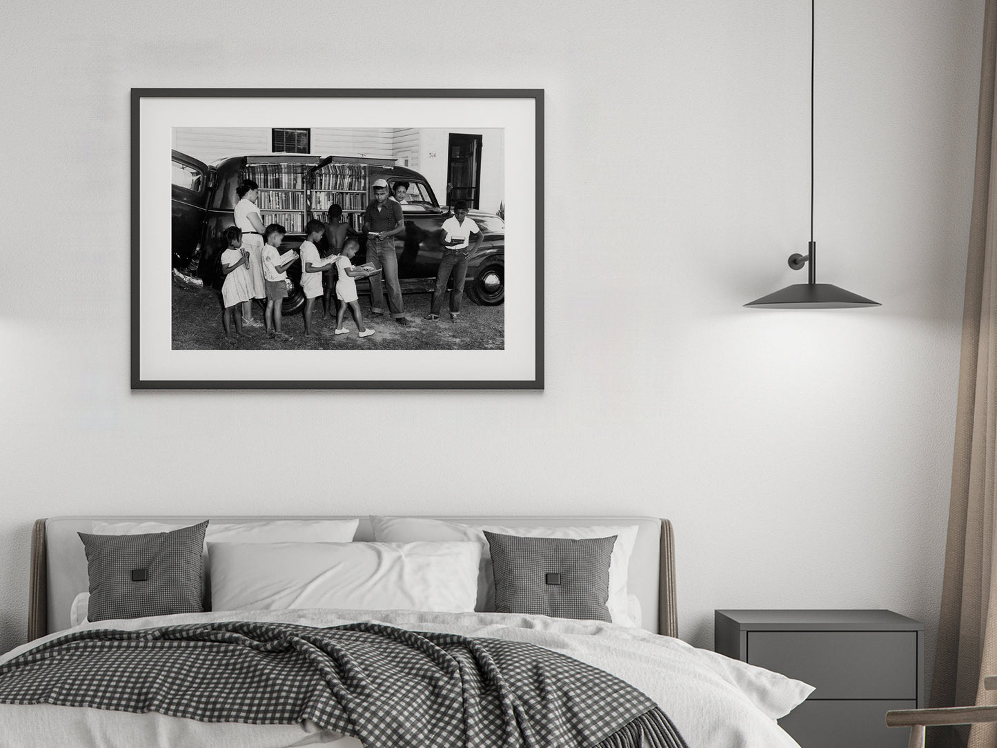 African American Children Photo Print, Black and White, Vintage Wall Art, North Carolina Photograph, Digital Download, Printable Wall Decor