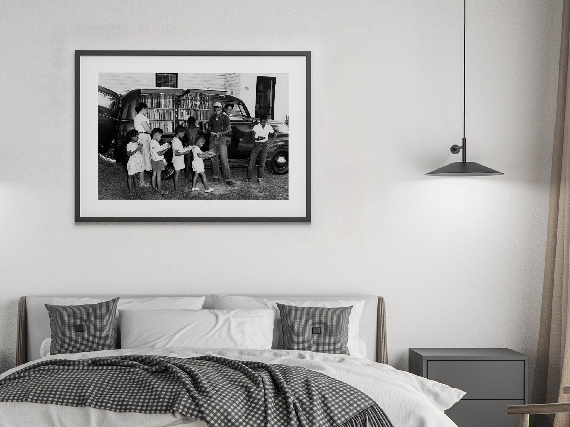 African American Children Photo Print, Black and White, Vintage Wall Art, North Carolina Photograph, Digital Download, Printable Wall Decor