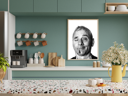 Bill Murray Quirky Black and White Portrait Comedy Legend Digital Download