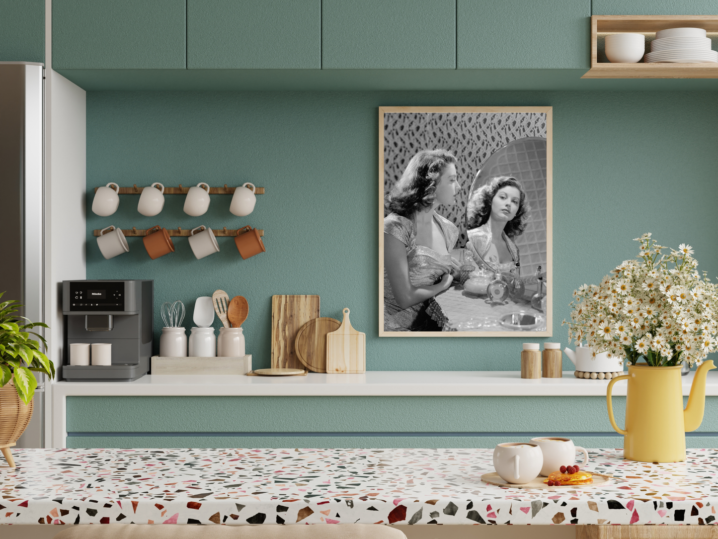 Ava Gardner Hollywood Glamour Vanity Portrait Vintage Wall Art Digital Download