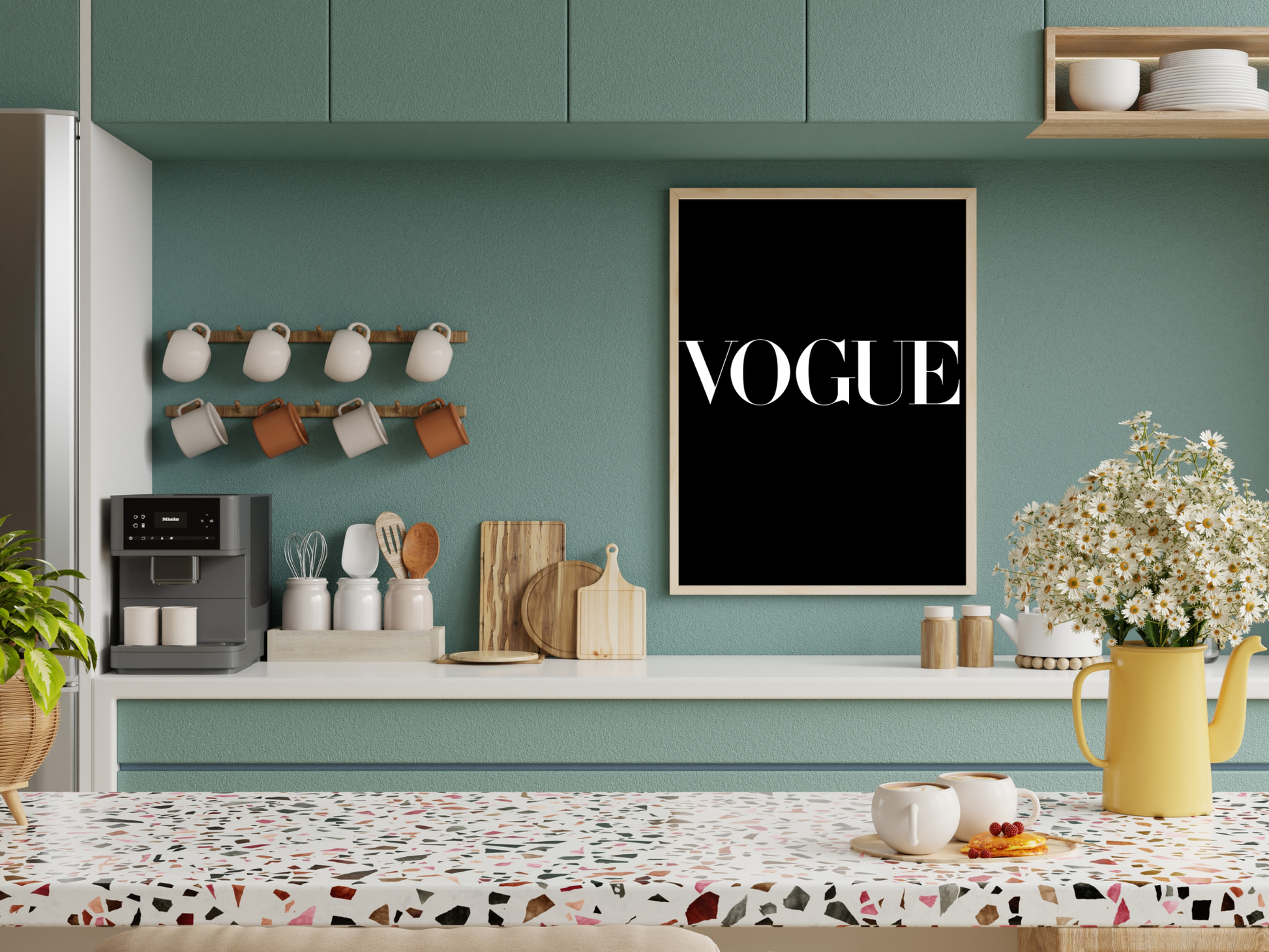 Vogue Fashion Magazine Iconic Black and White Logo Digital Download