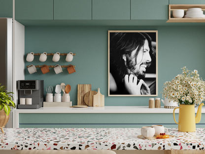 Dave Grohl Black and White Candid Rock Portrait Digital Download