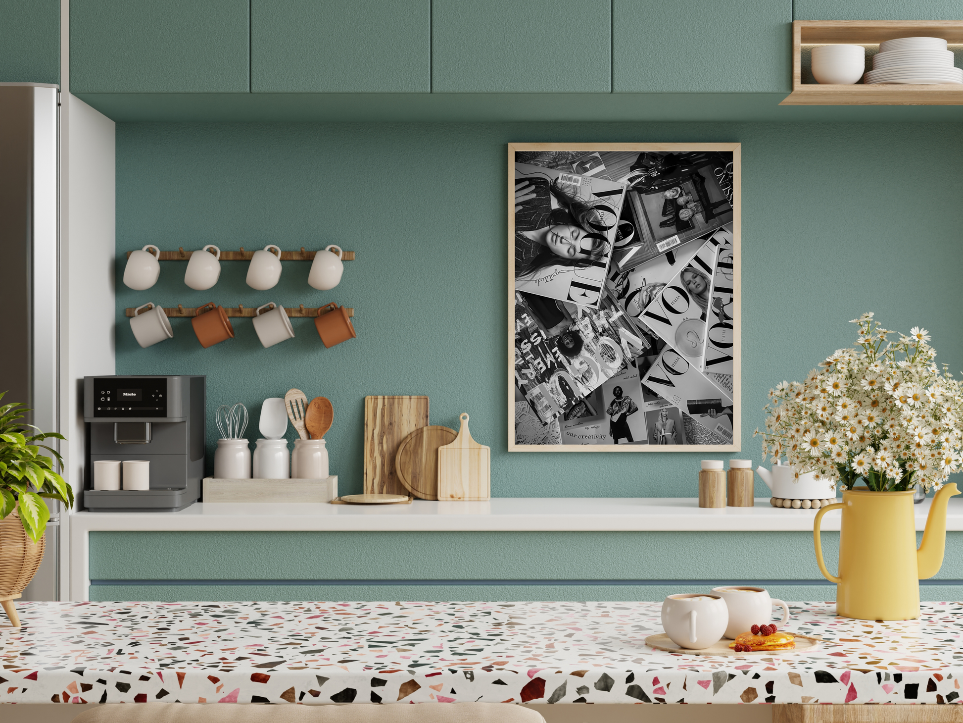 Vogue Magazine Collage Fashion Editorial Wall Art Print Digital Download