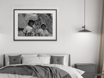 African American Women Photo Print, Black and White, Vintage Wall Art, North Carolina Photograph, Digital Download, Printable Wall Art Decor