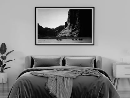 Vintage Cowboy Print, Black and White, Western Wall Art, Wild West Photo, Native Americans Gifts & Decor, Digital Download, Man Cave Decor