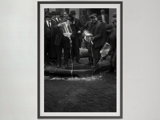 Vintage Bar Poster, Black and White, Prohibition Photo, Funny Bar Print, 1900s Home Decor, Digital Download, Kitchen & Dining Room Decor