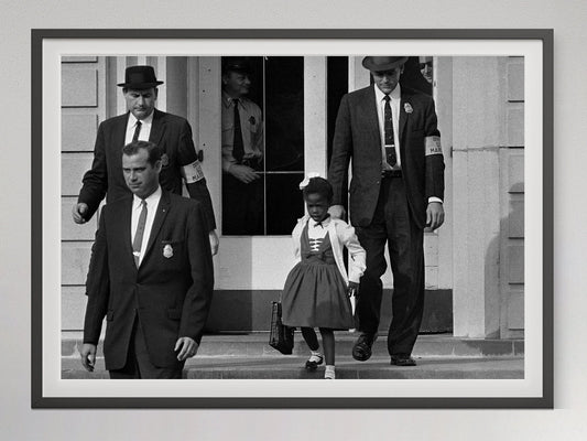 Ruby Bridges Photo Black Girl Art African American Woman Gift Black History Wall Art Prints Black Decor Feminism Gift Black and Proud Gift