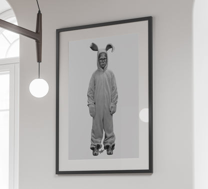 A Christmas Story Poster Ralphie Bunny Funny Holiday Wall Art Digital Download
