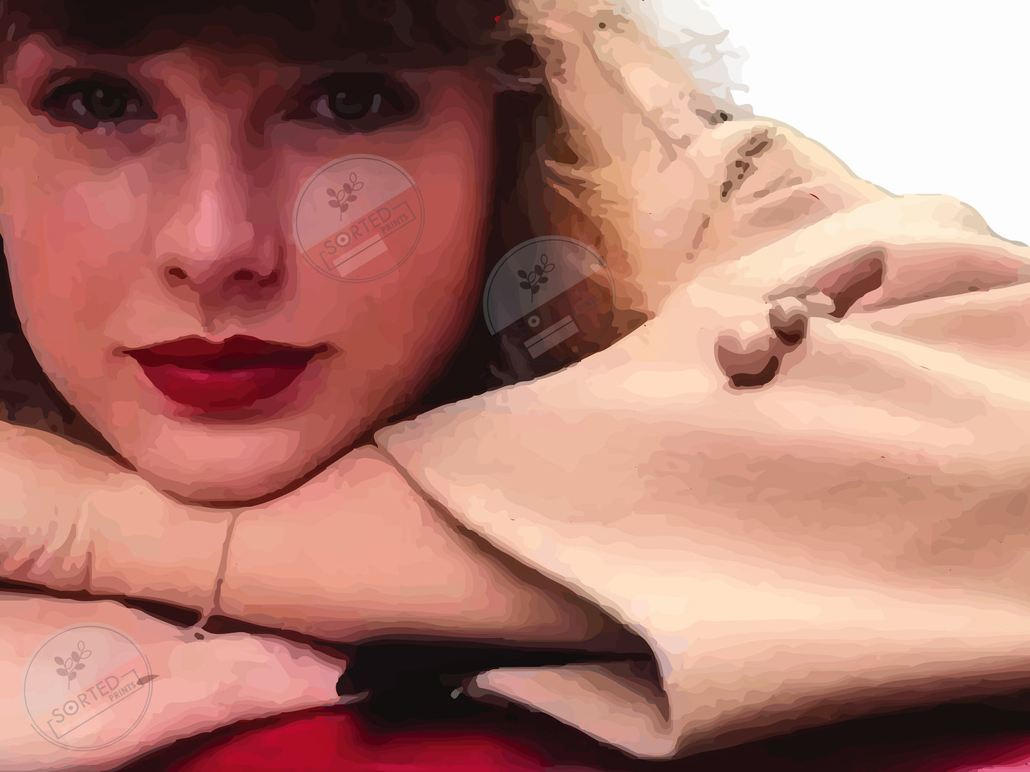 Taylor Swift Red Album Cover Poster Music Wall Art Digital Download