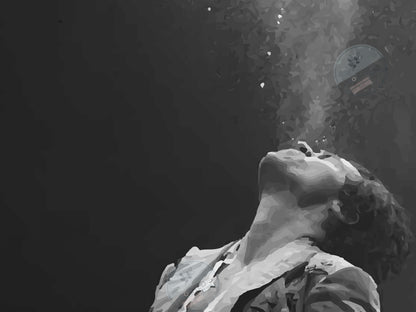 Harry Styles Love on Tour Poster Black and White Music Wall Art Digital Download