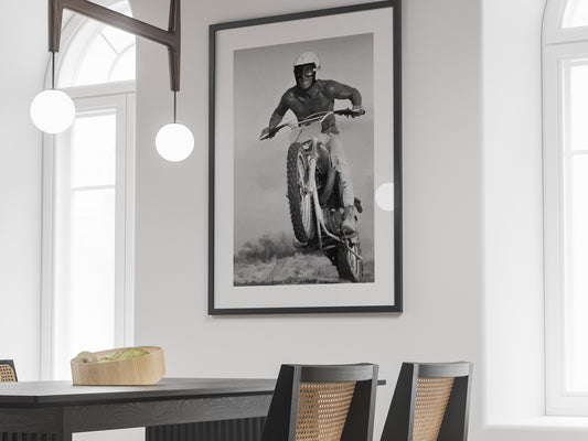 Steve McQueen Poster Black and White Vintage Movie Wall Art Digital Download Old Hollywood Decor