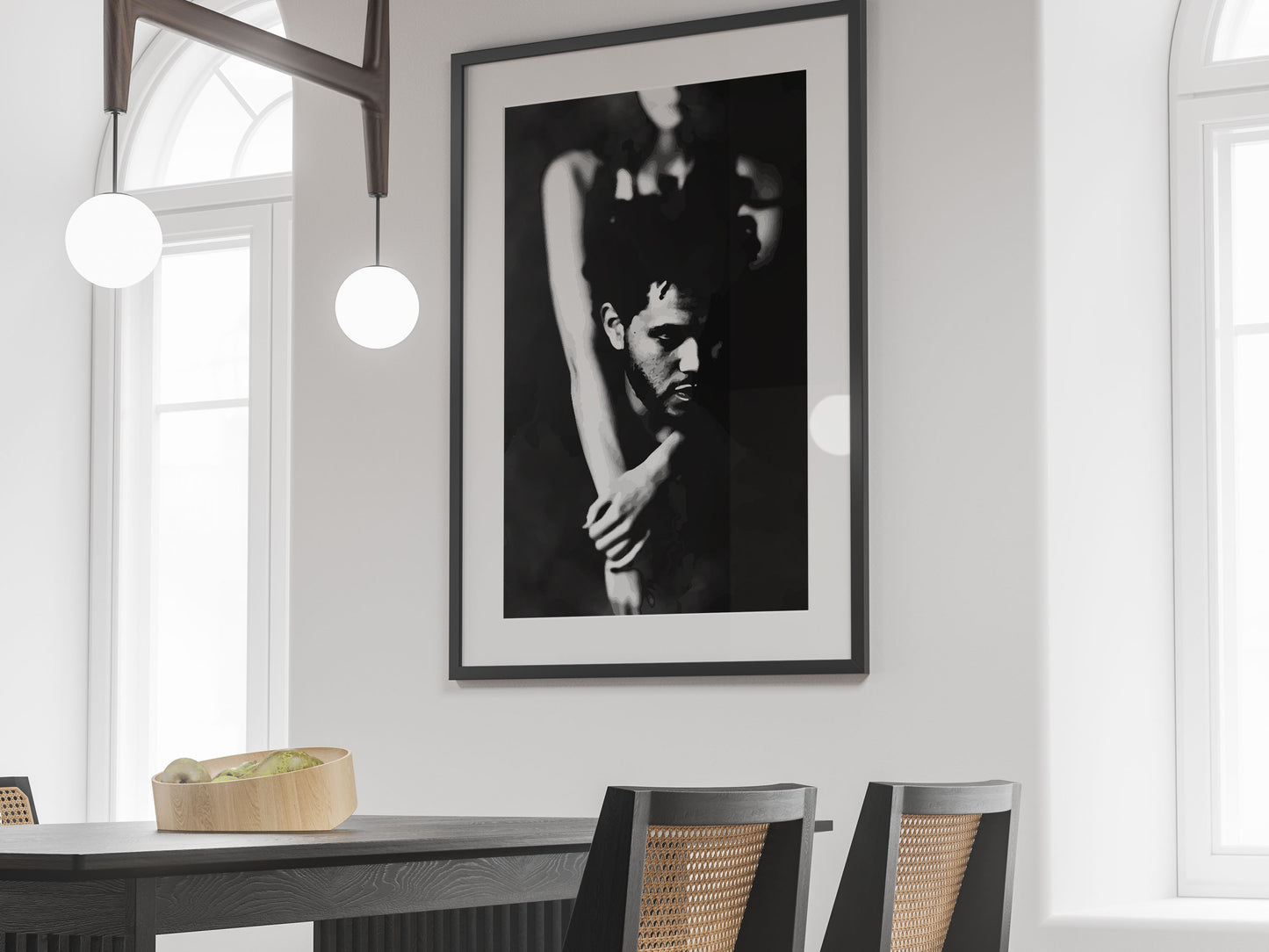 The Weeknd Trilogy Poster Black and White Music Wall Art Digital Download