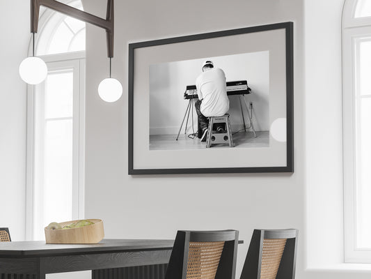 Mac Miller Piano Poster, Black and White Hip Hop Wall Art & Rap Decor, Digital Download