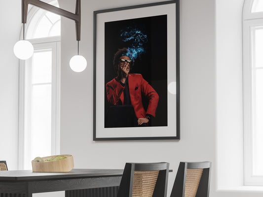 The Weeknd After Hours Smoking Poster Music Wall Art Digital Download