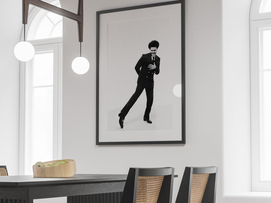 The Weeknd Concert Poster Black and White Music Wall Art Digital Download