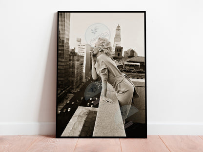 Marilyn Monroe Smoking Poster – Vintage Wall Art