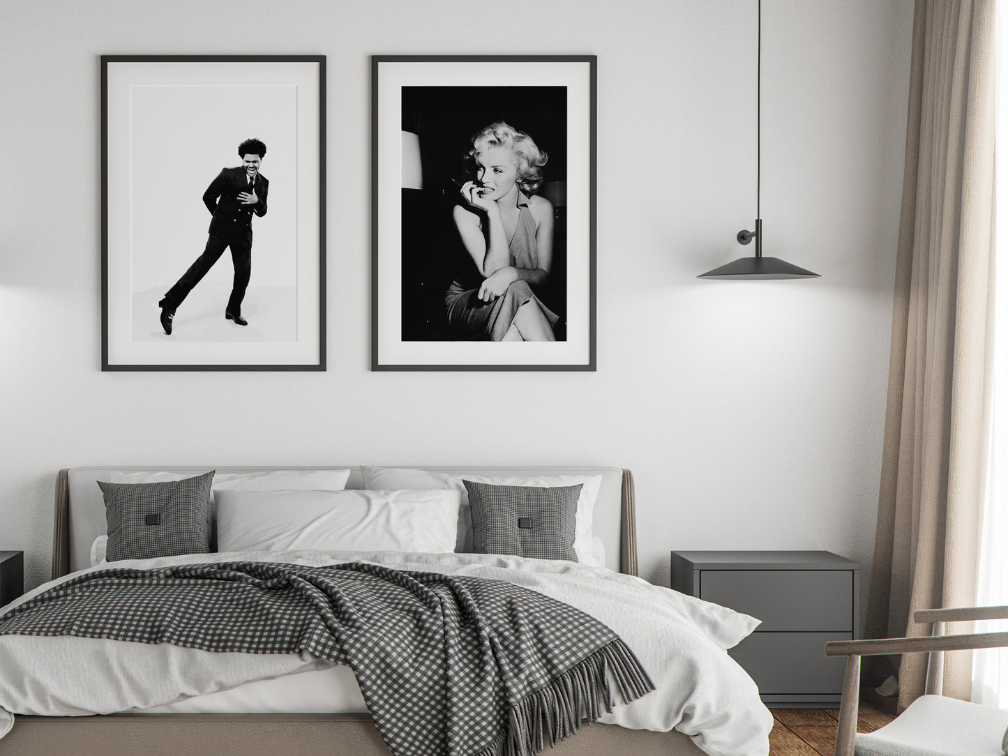Marilyn Monroe Sitting Poster – Retro Wall Art Print