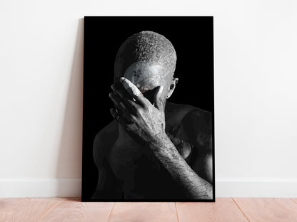 Frank Ocean Blonde Poster Black and White Music Wall Art Digital Download