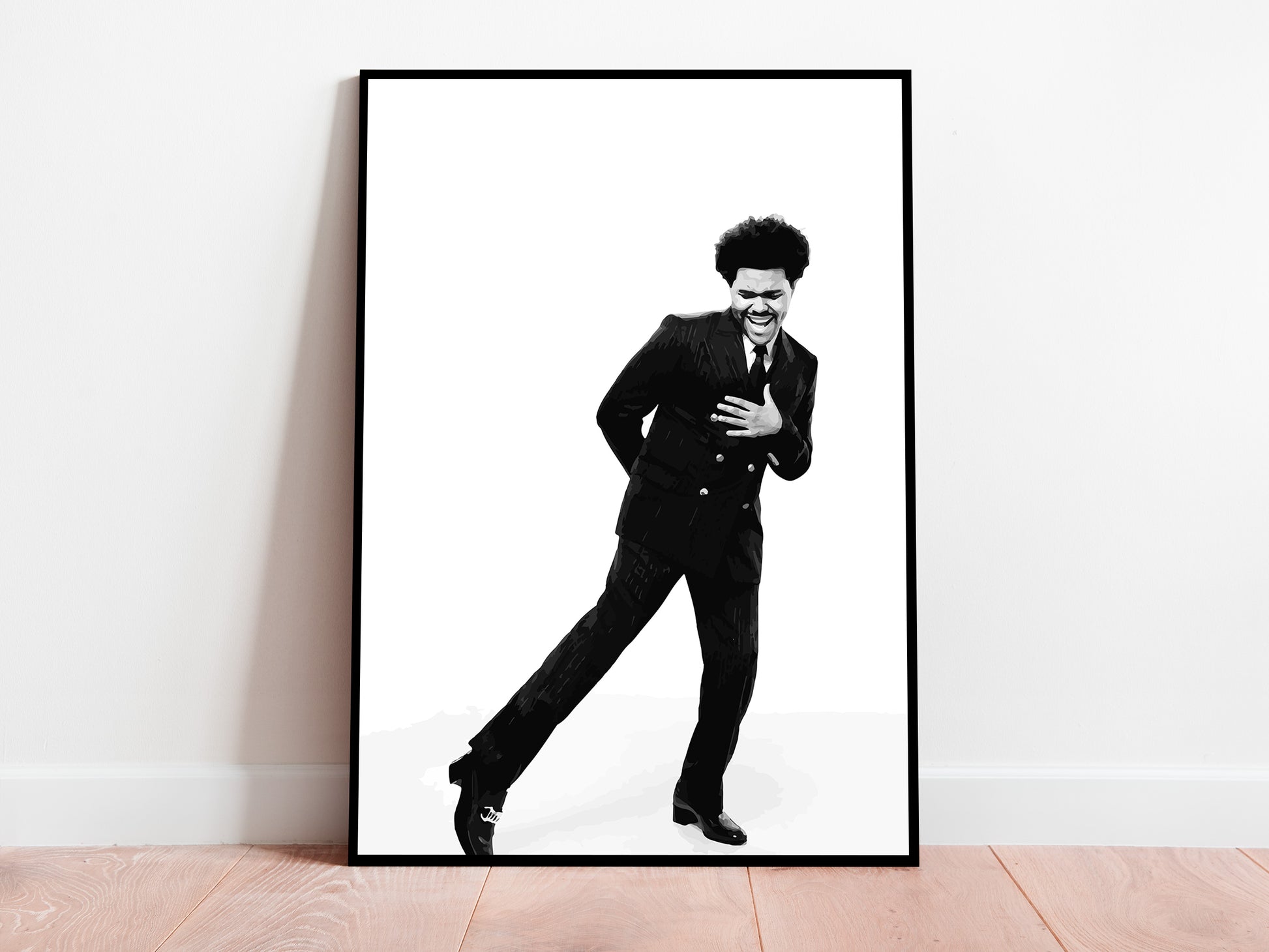 The Weeknd Concert Poster Black and White Music Wall Art Digital Download